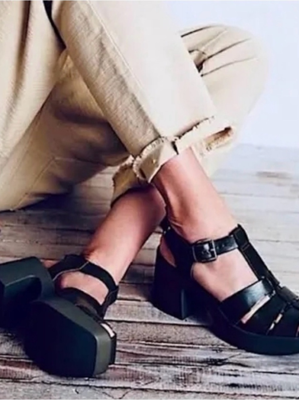 Free People Fisherman Platform Sandals